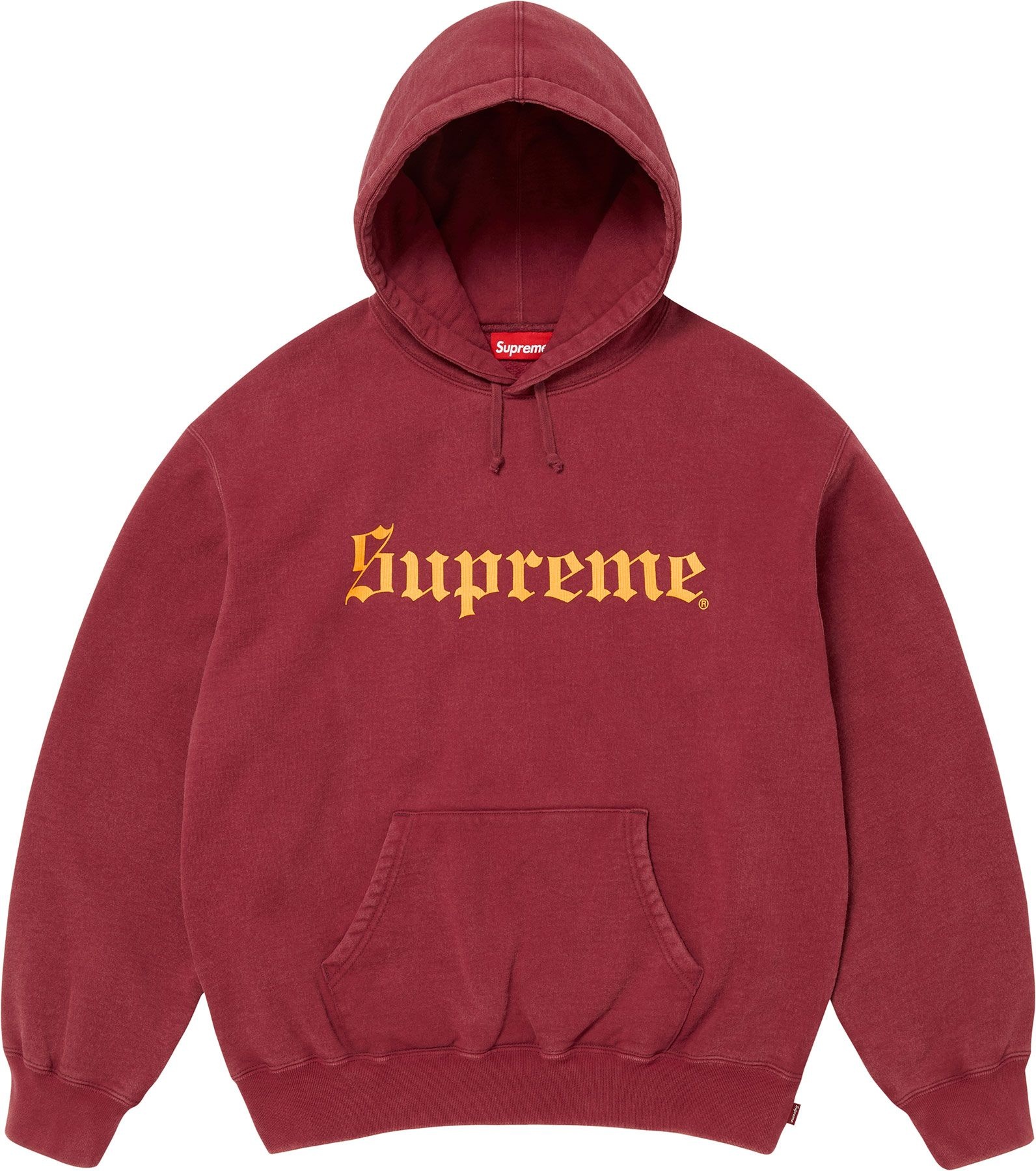 Washed Old English Hooded Sweatshirt view 5
